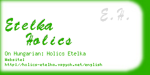 etelka holics business card